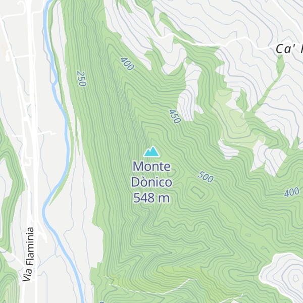 Map of Monte Dònico