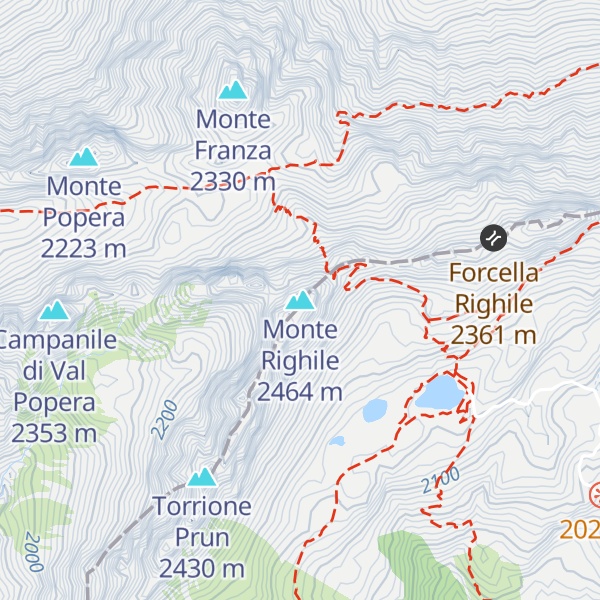 Map of Monte Righile