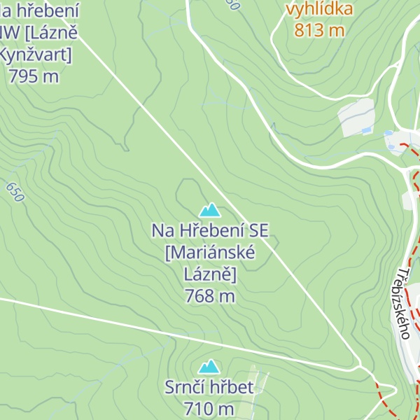 Map of Na Hřebení SE [Mariánské Lázně]