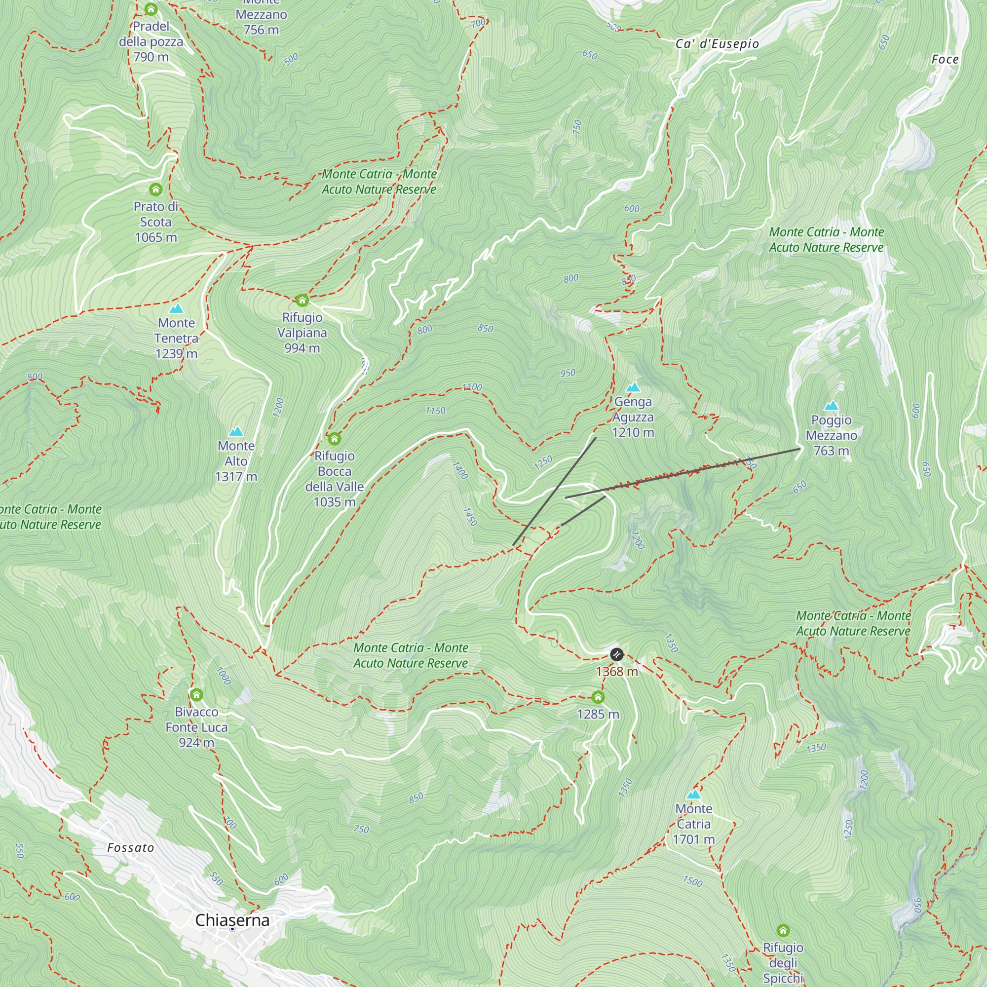 Rifugio Delle Gorghe map