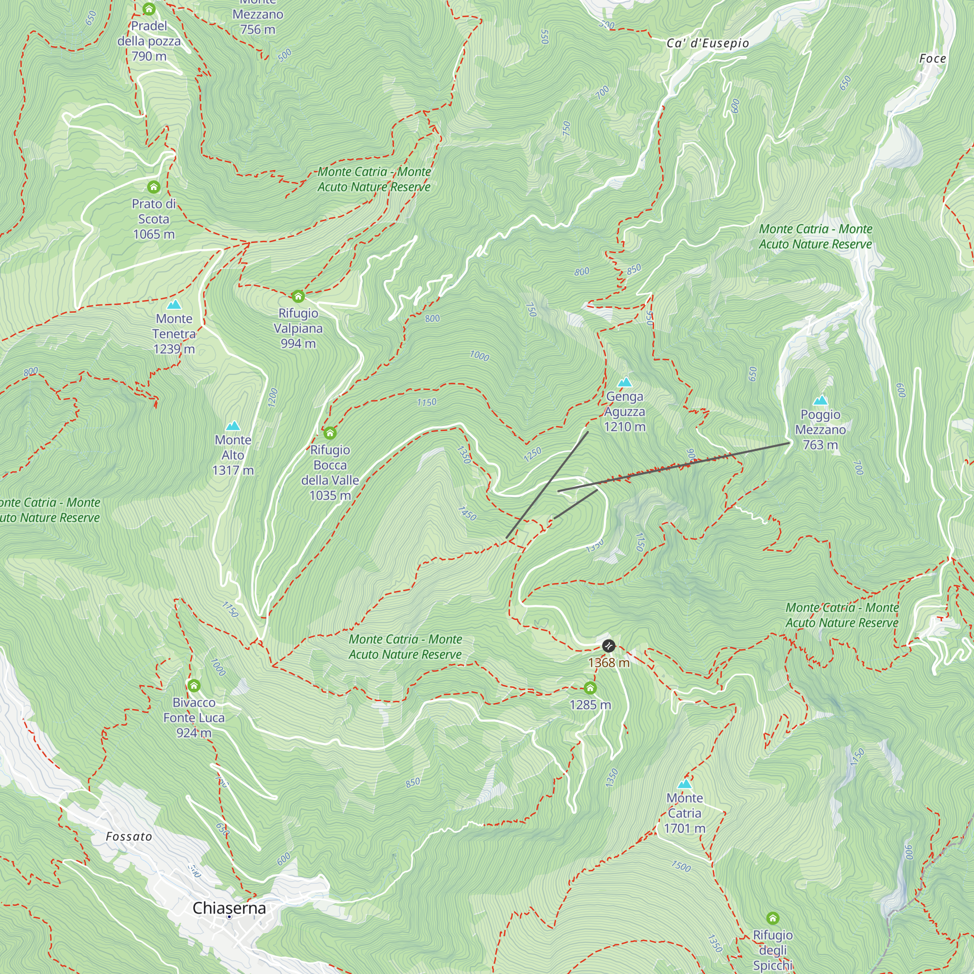 Rifugio Delle Gorghe map