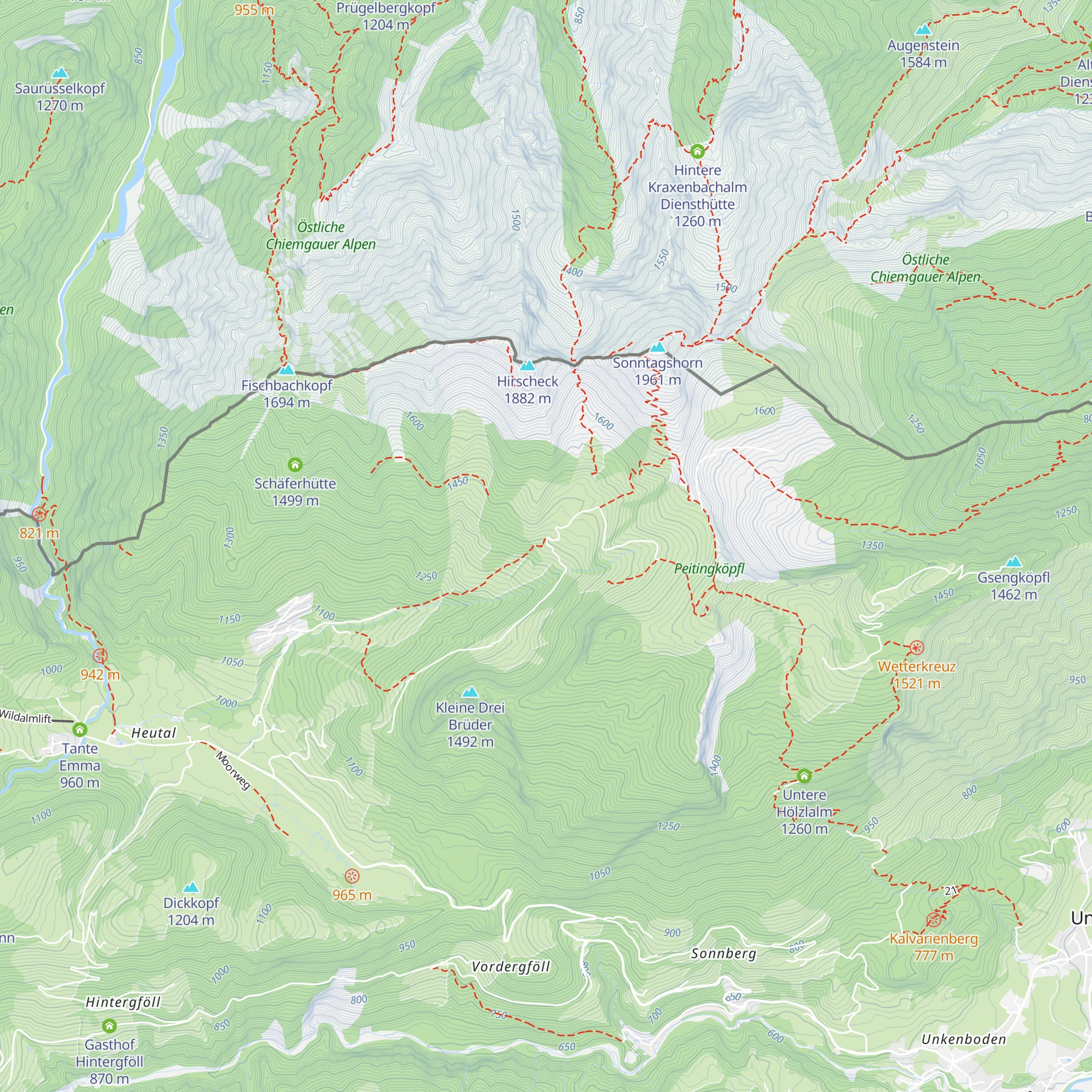 Trostberger Hütte map