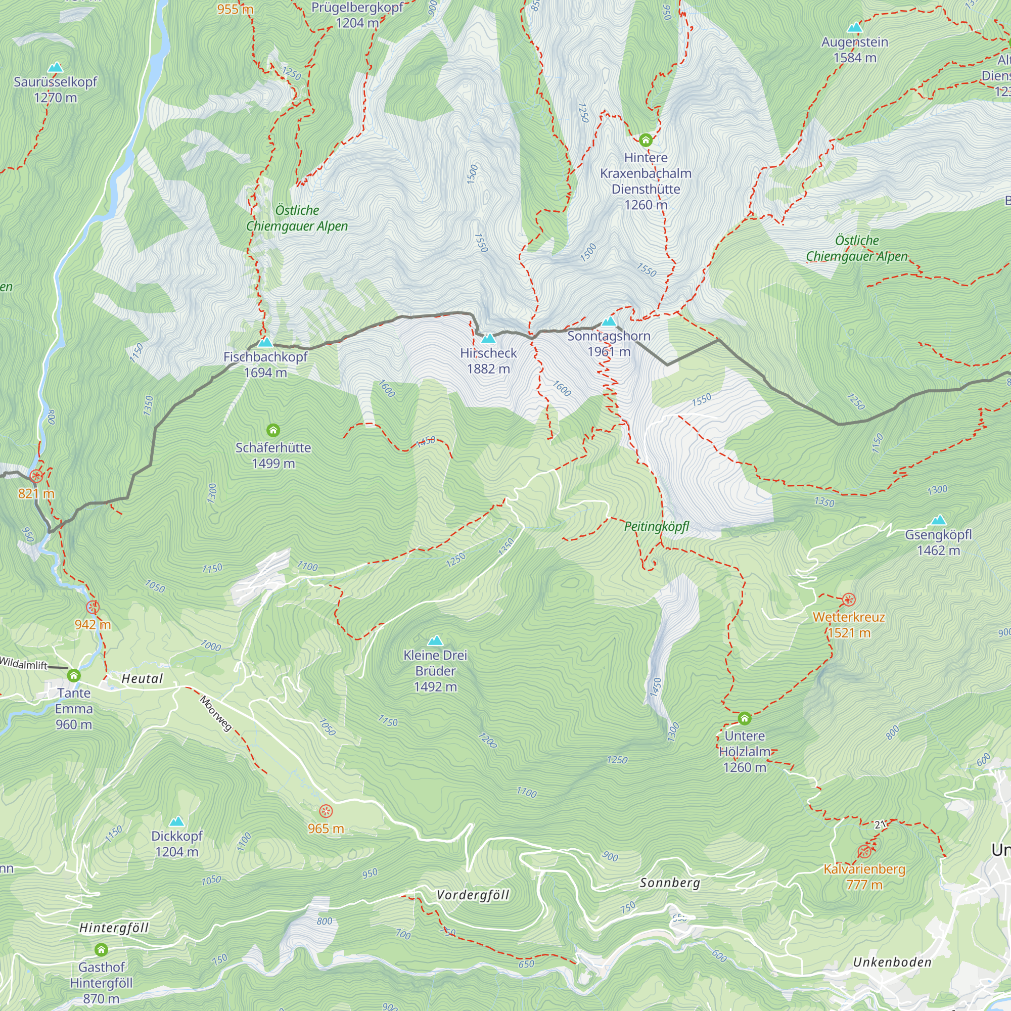 Trostberger Hütte map