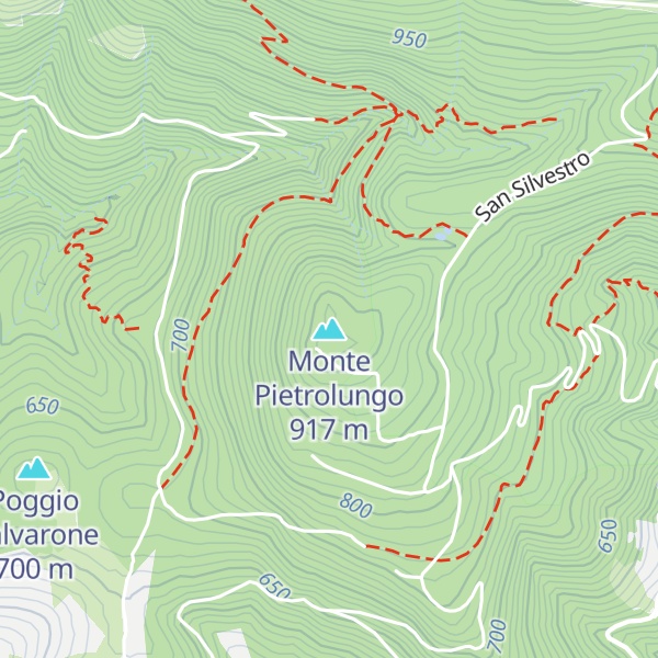 Map of Monte Pietrolungo