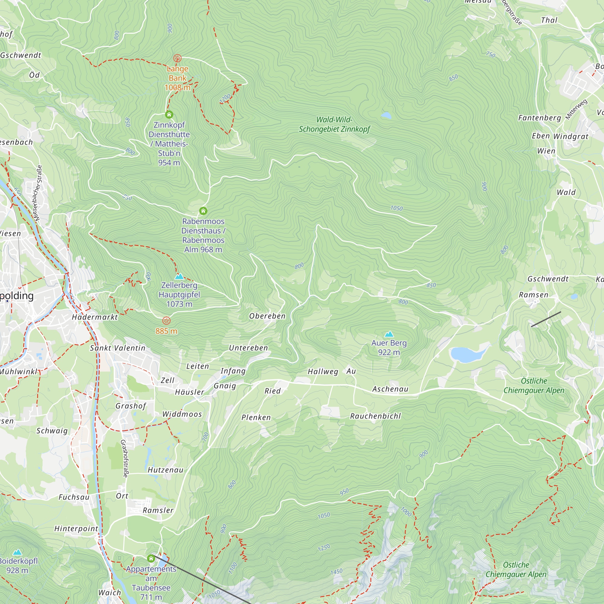 Windbach-Diensthütte map