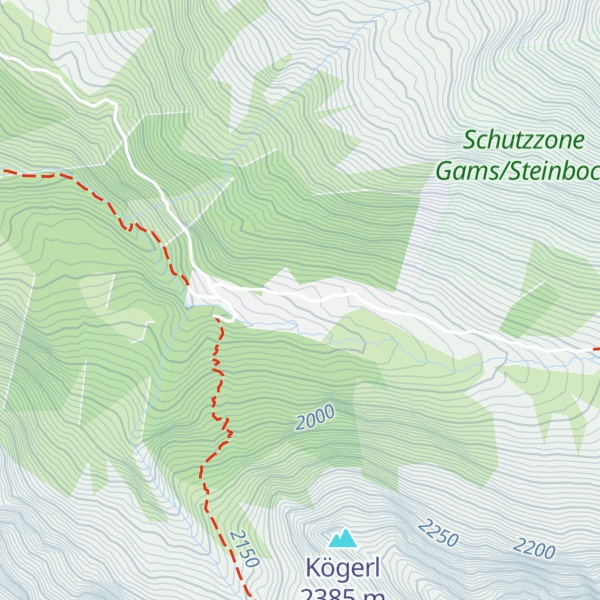 Map of Glödis Refugium