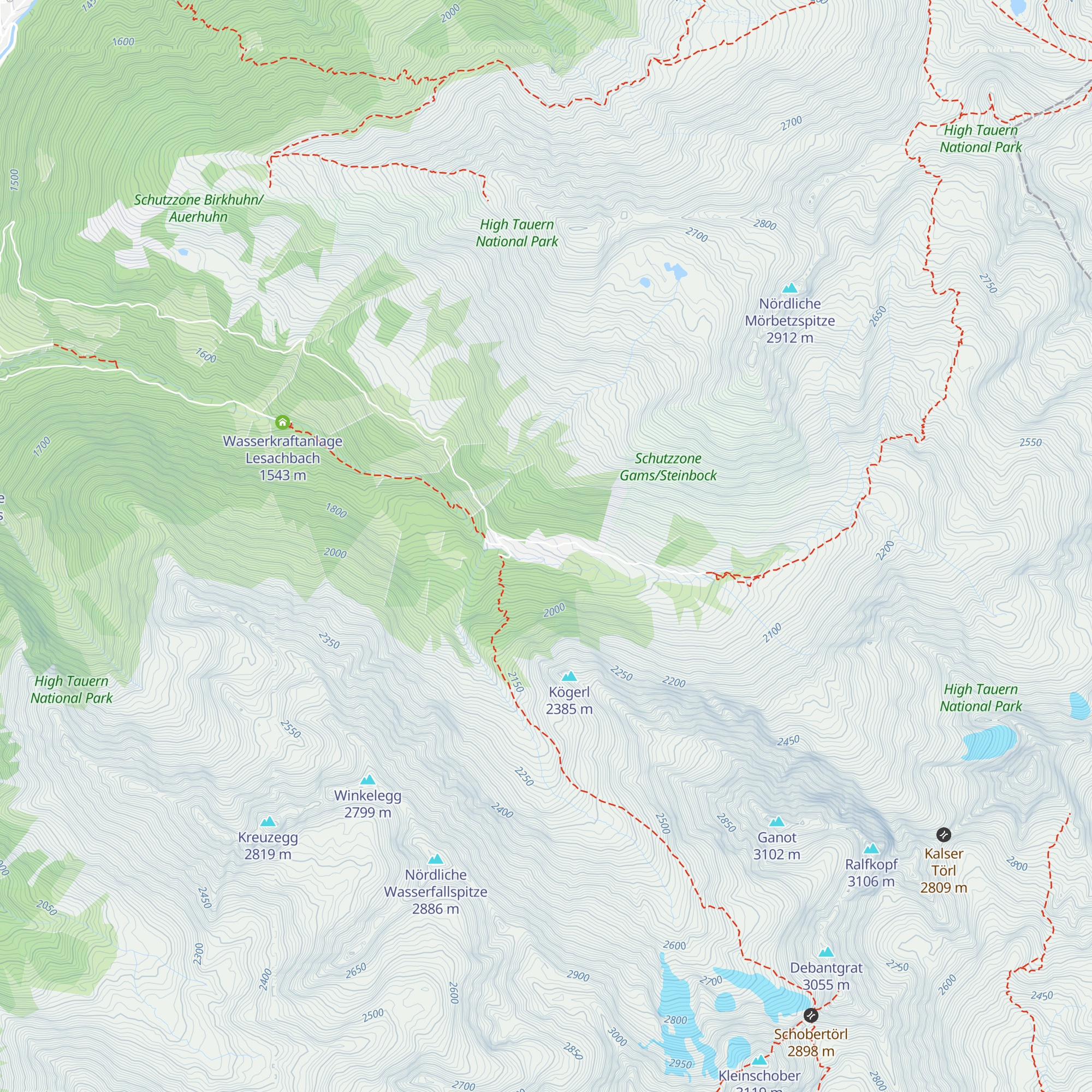 Glödis Refugium map