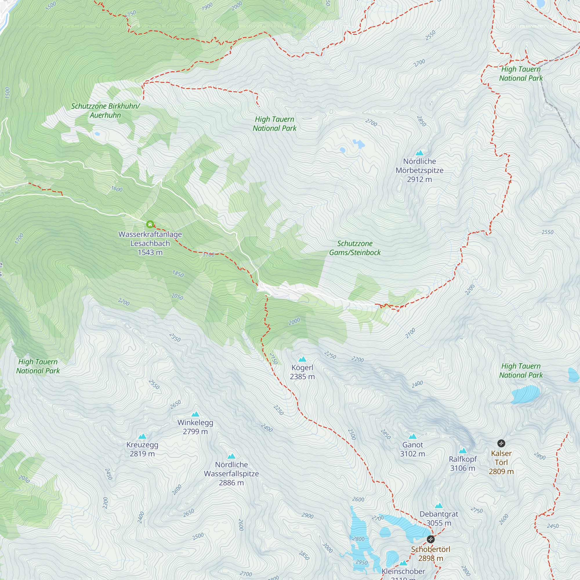Glödis Refugium map