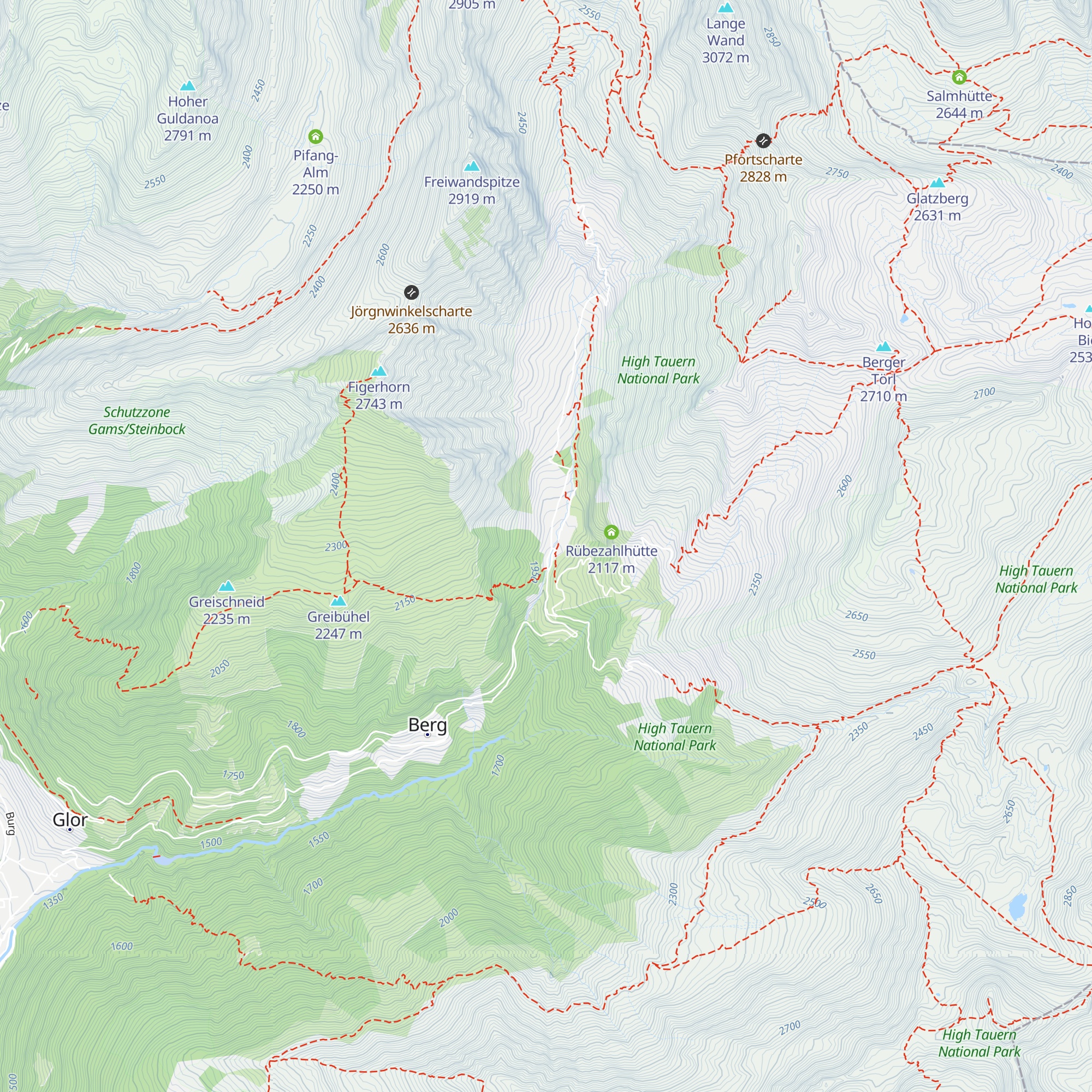 Huteralm map