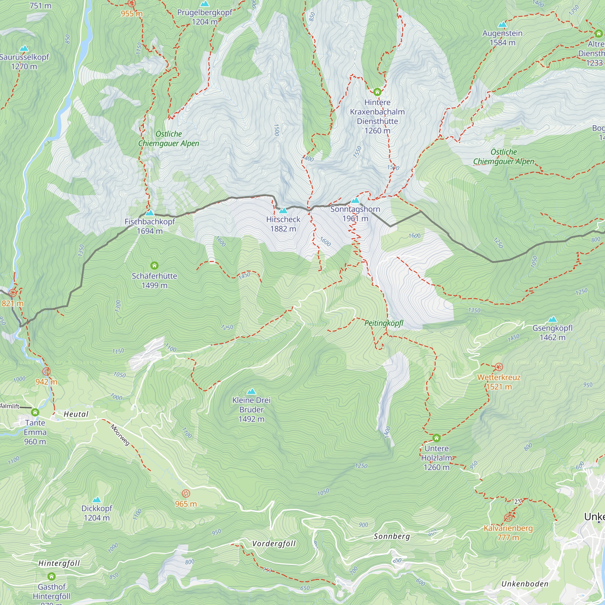 Hochalm map