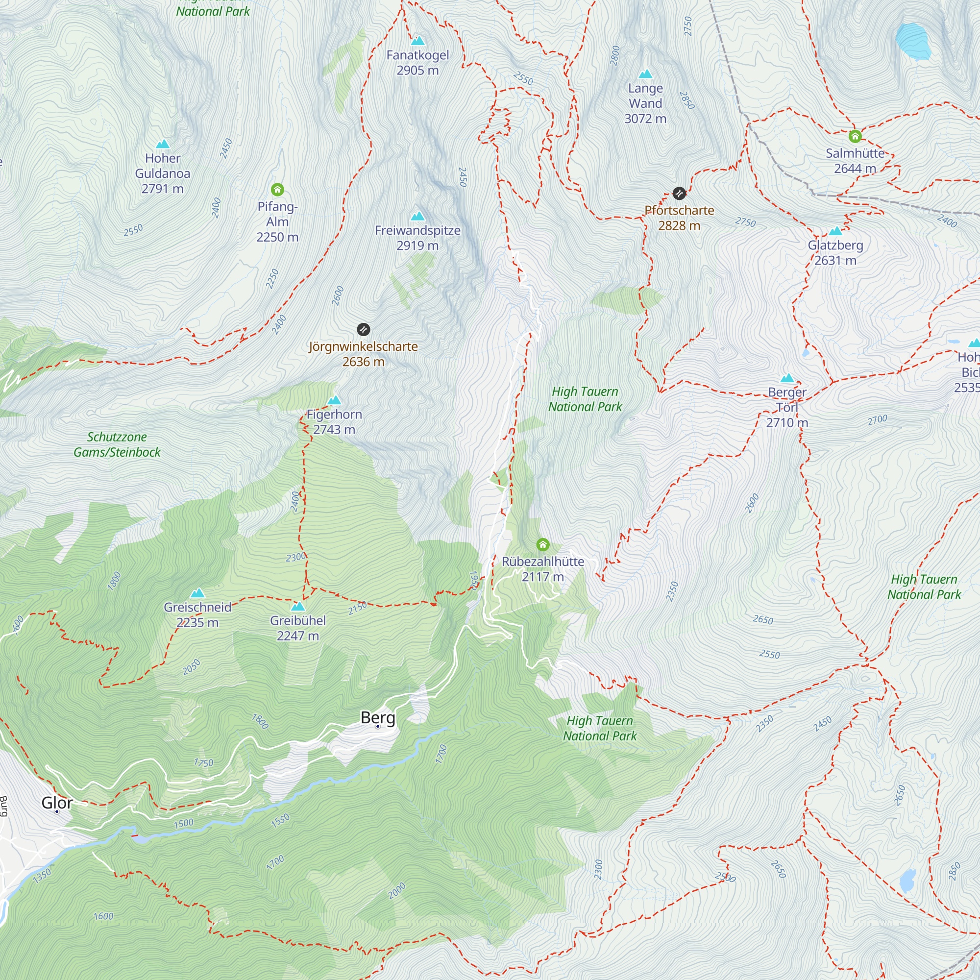 Jörgenalm map