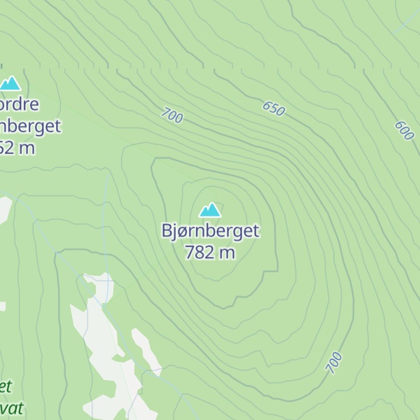 Map of Bjørnberget