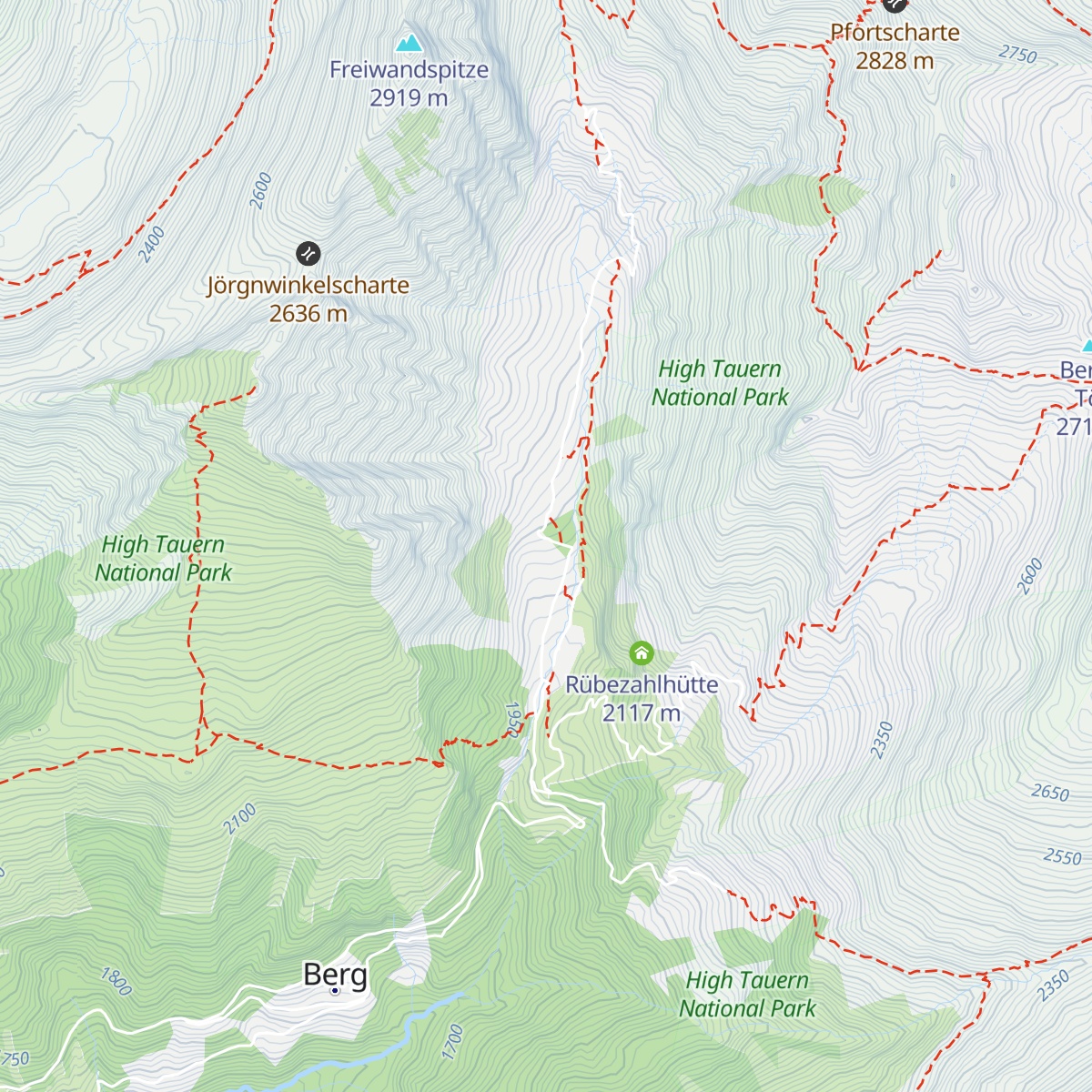 Ferienhütte Hoaz Alm map