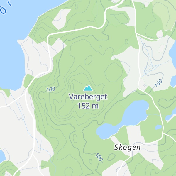 Map of Vareberget