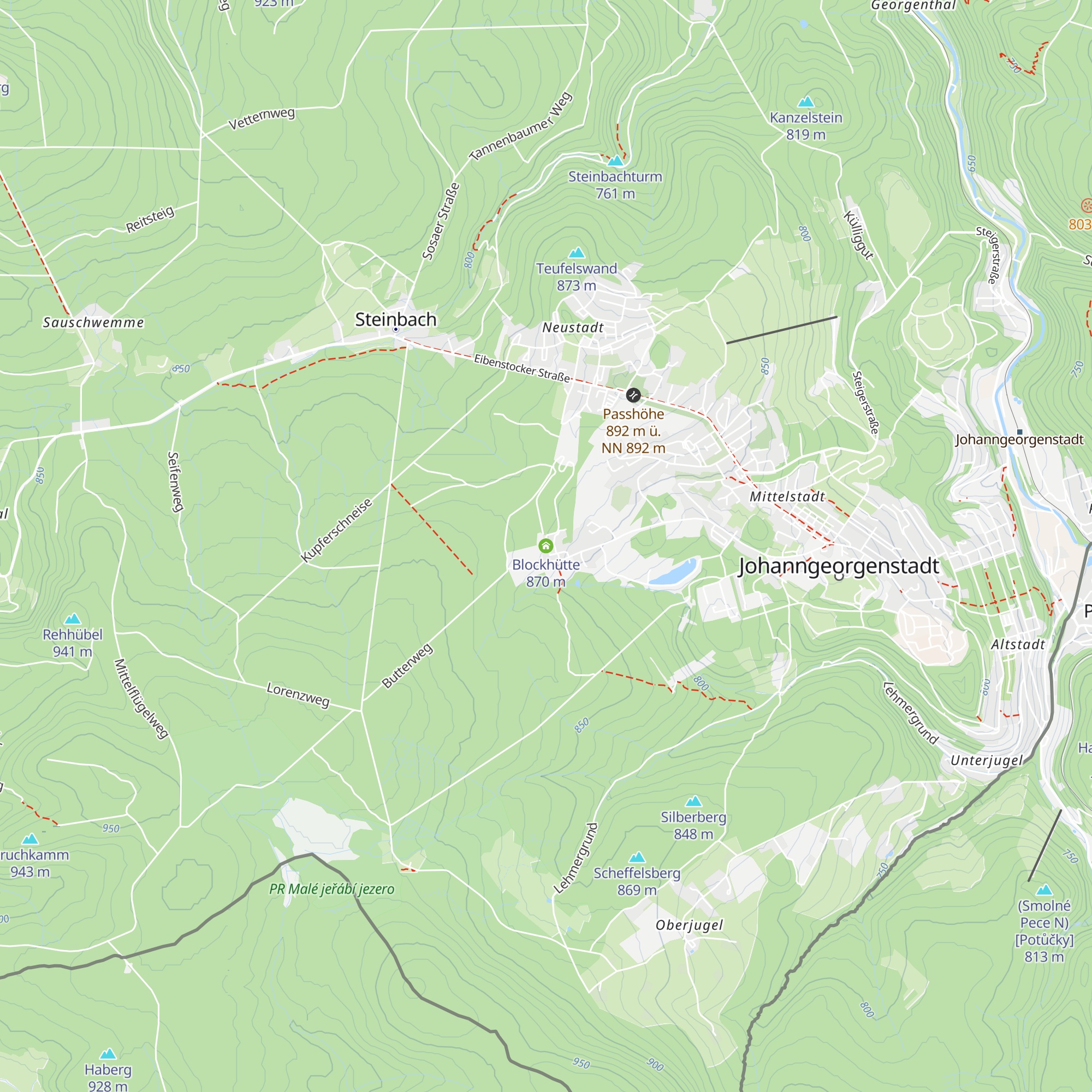 Blockhütte map