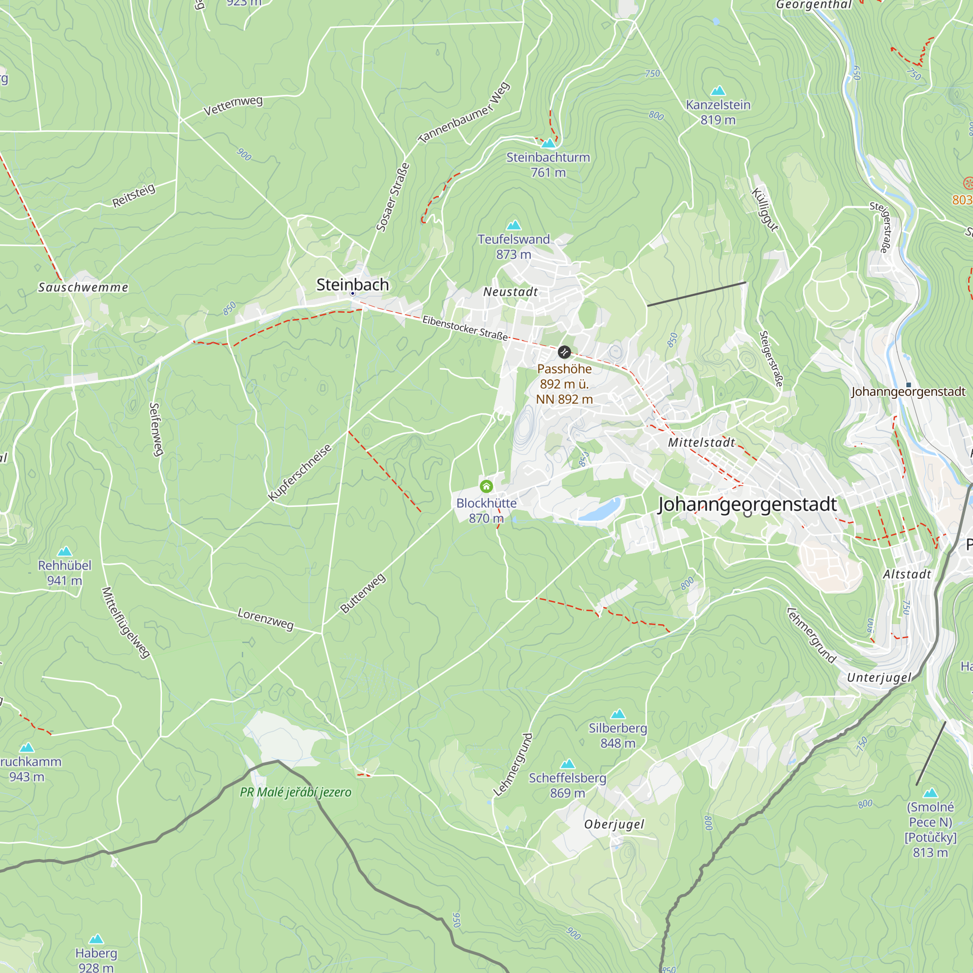 Blockhütte map