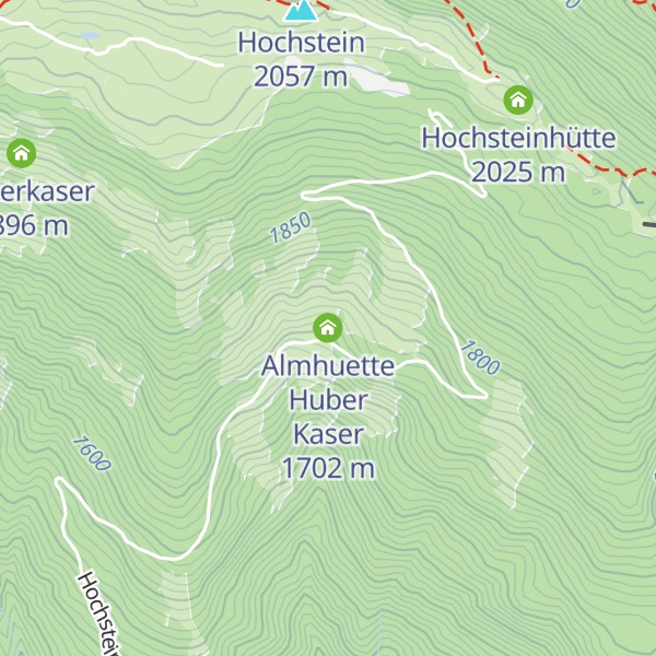 Map of Almhuette Huber Kaser