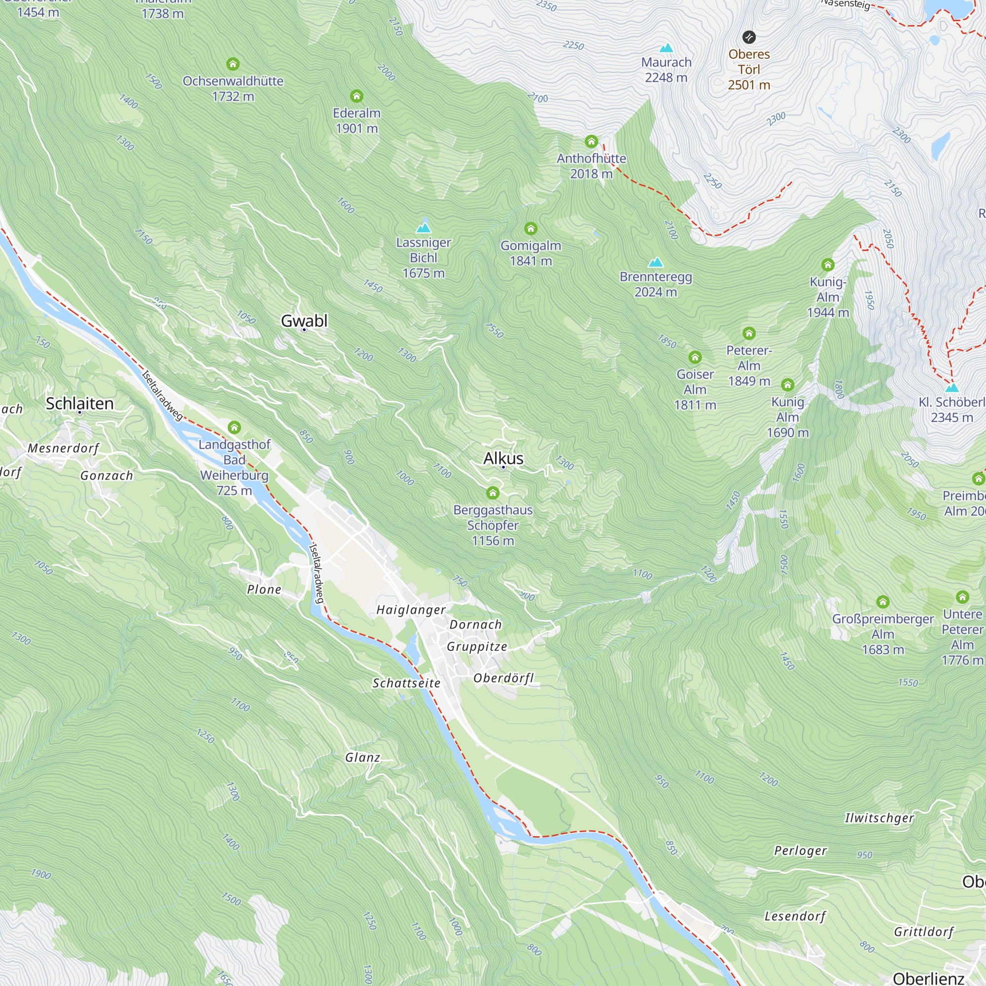 Berggasthaus Schöpfer map