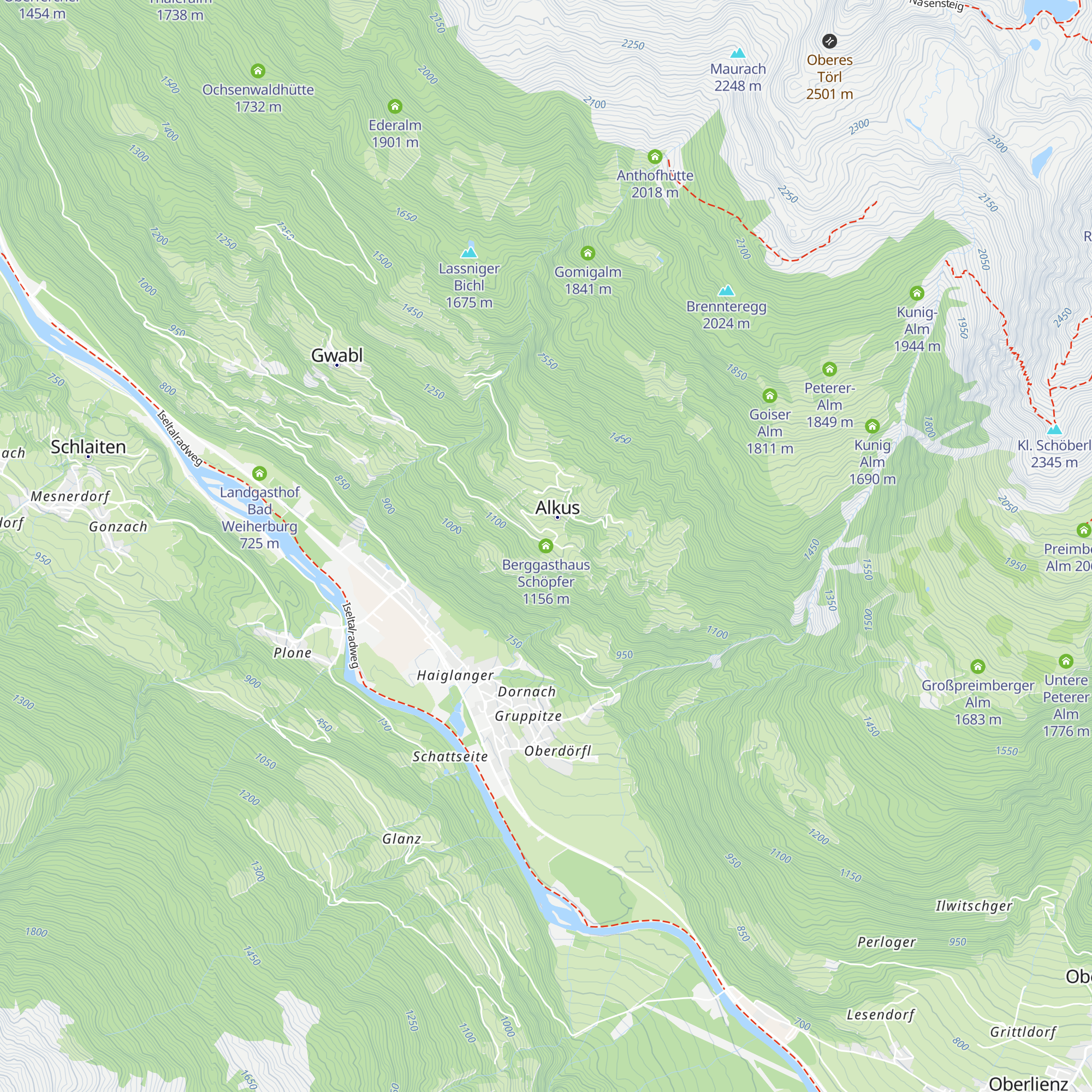 Berggasthaus Schöpfer map