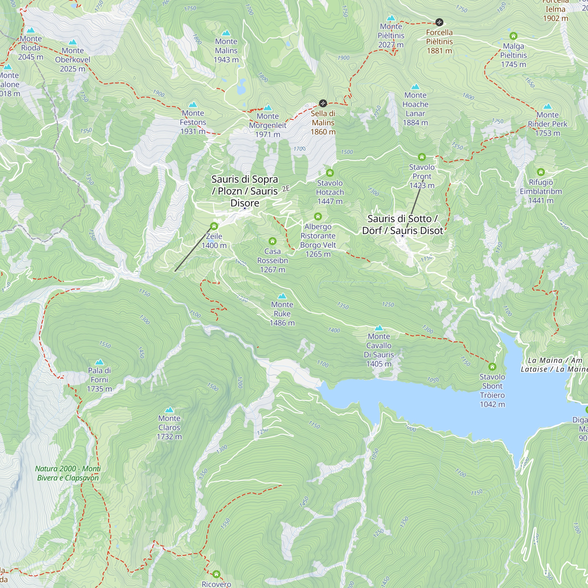 Agriturismo Monte Ruke map
