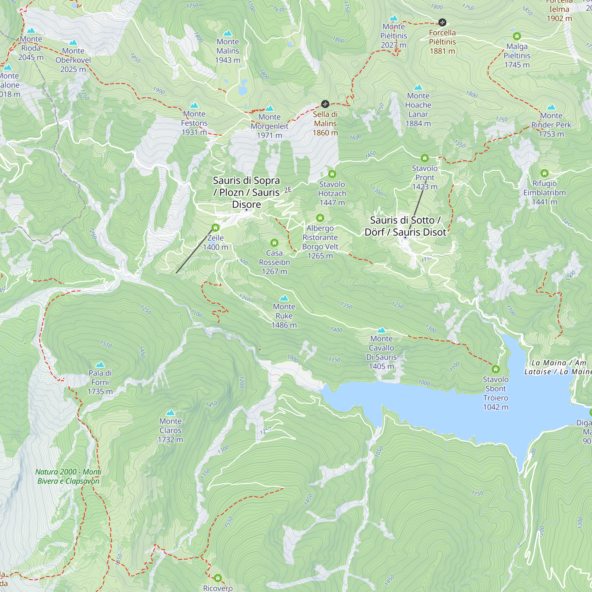 Agriturismo Monte Ruke map
