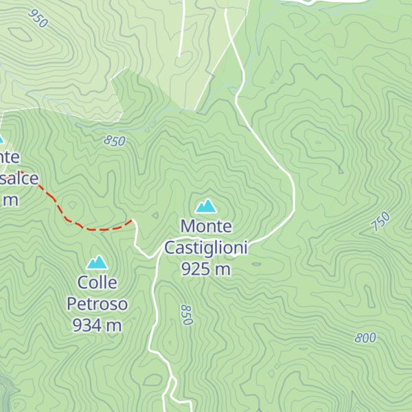 Map of Monte Castiglioni
