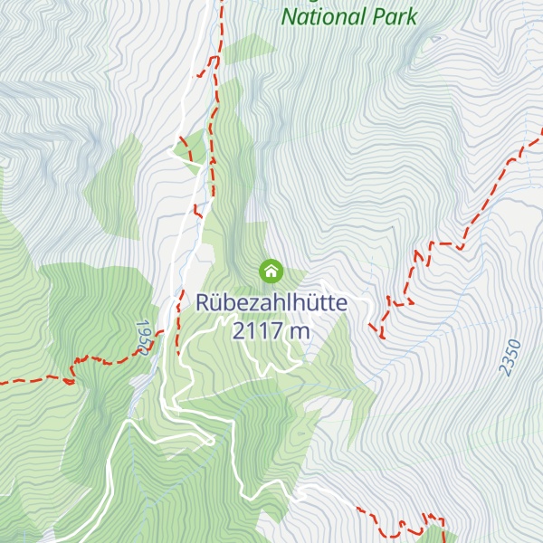 Map of Rübezahlhütte