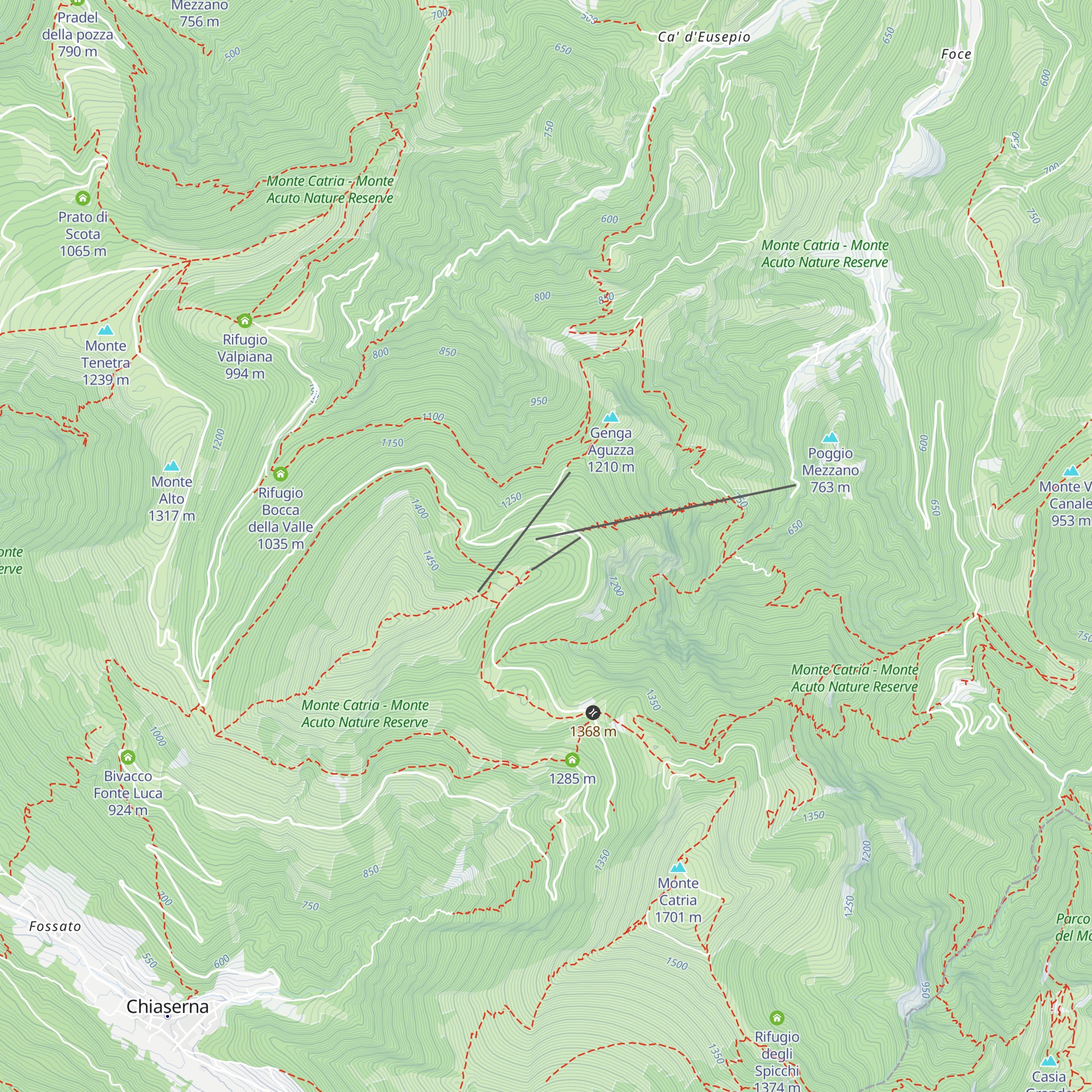 Rifugio Cupa delle Cotaline map