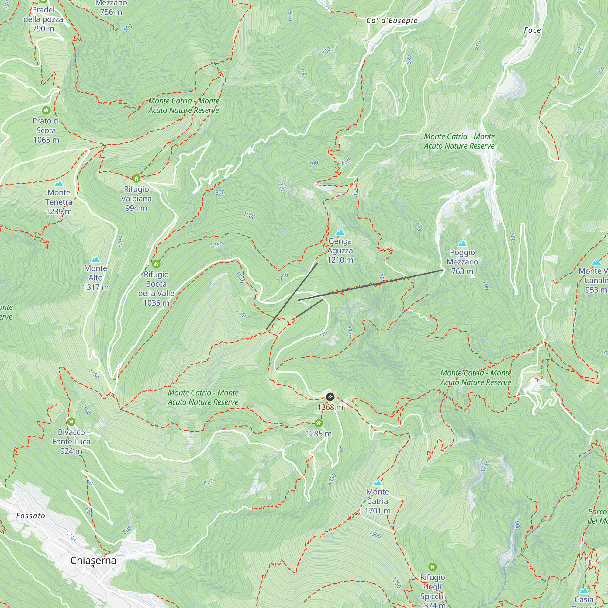 Rifugio Cupa delle Cotaline map