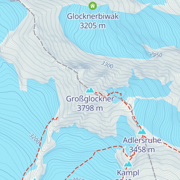 Map of Großglockner