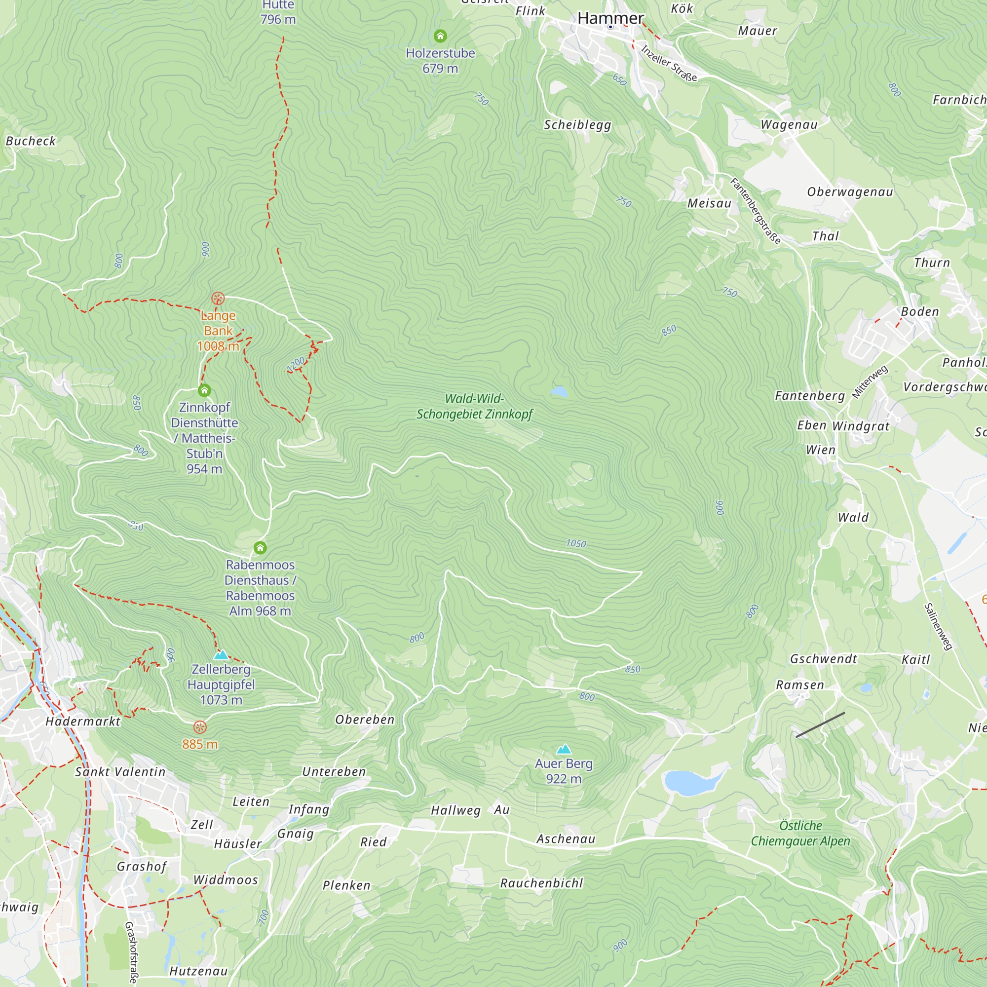 Rindermoos Diensthütte map