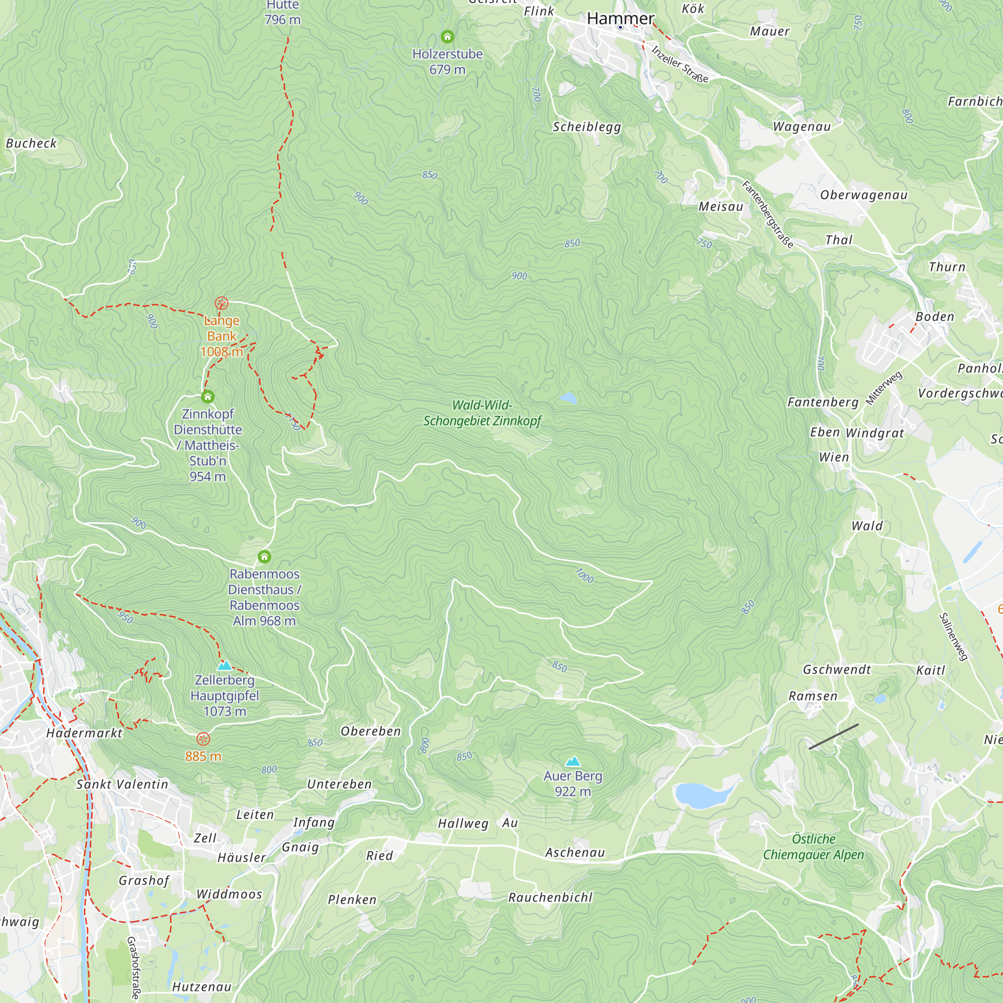 Rindermoos Diensthütte map
