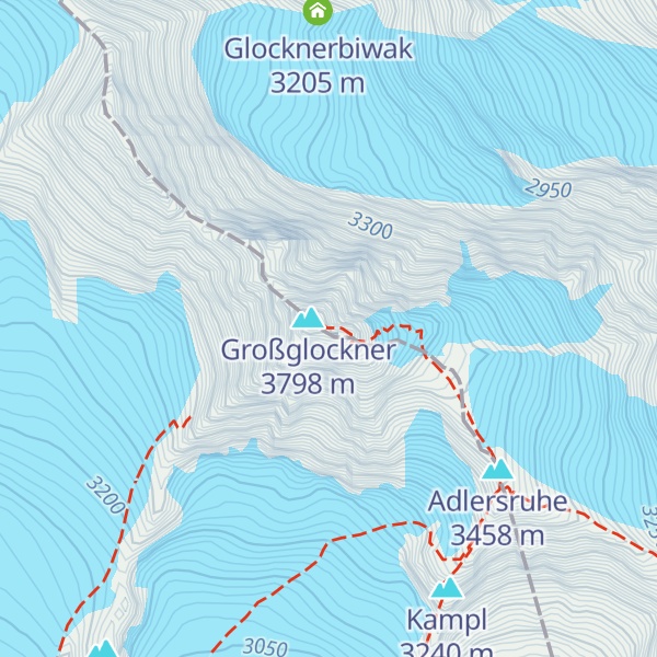 Map of Kleinglockner