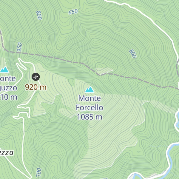 Map of Monte Forcello