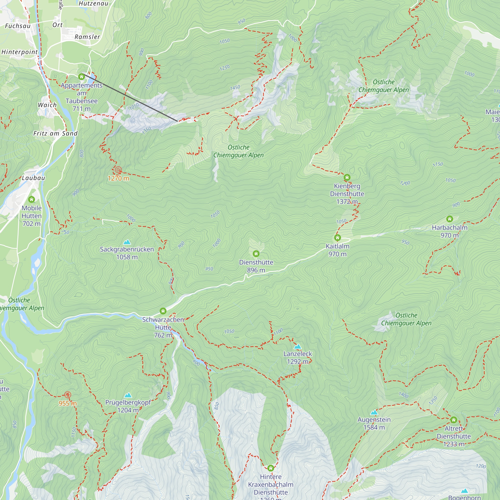 Waicher-Maisalm map