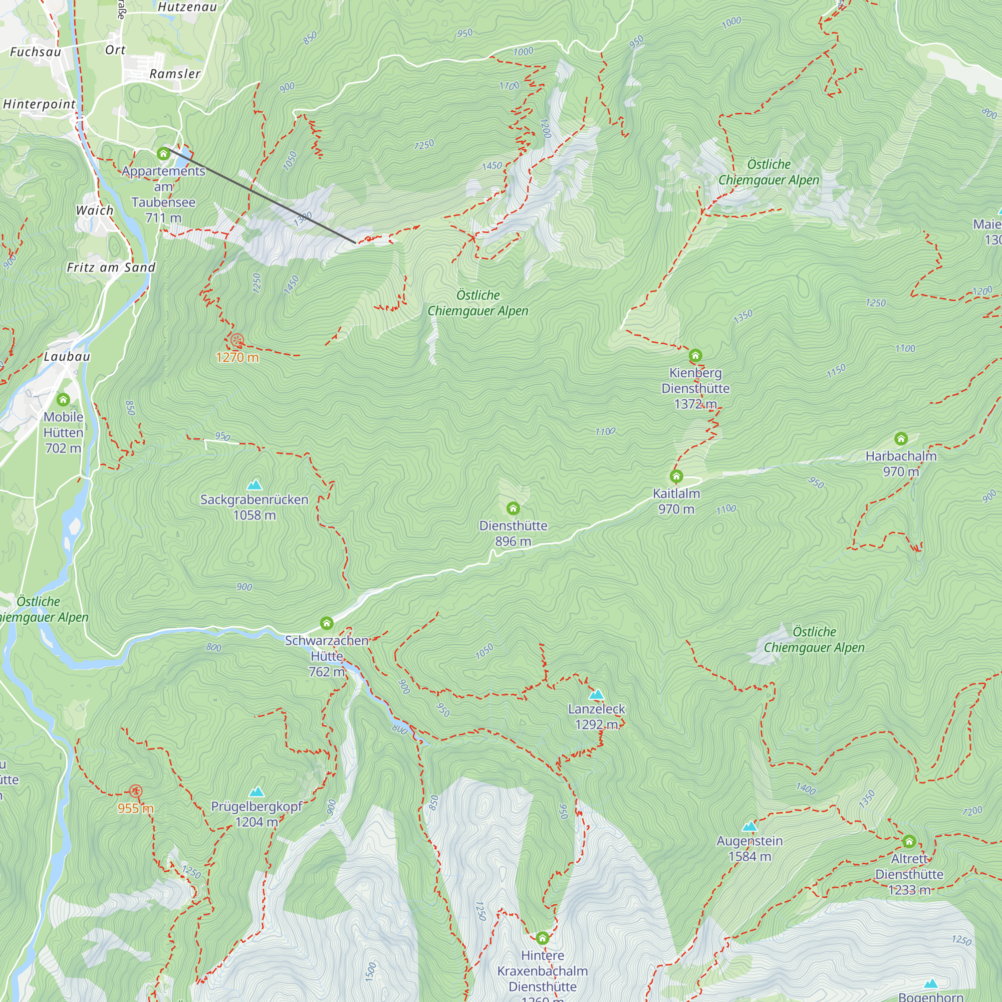 Waicher-Maisalm map