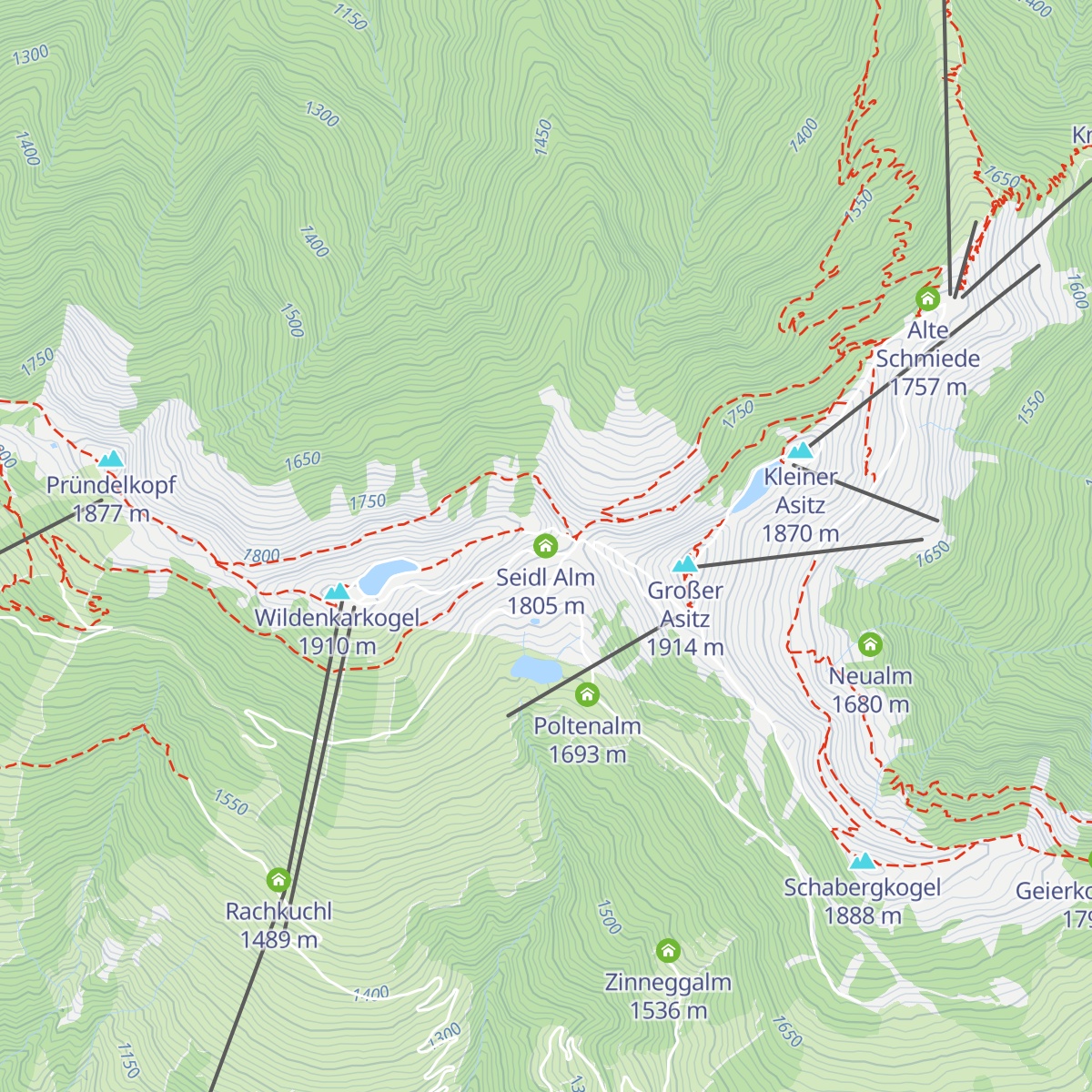 Seidl Alm map