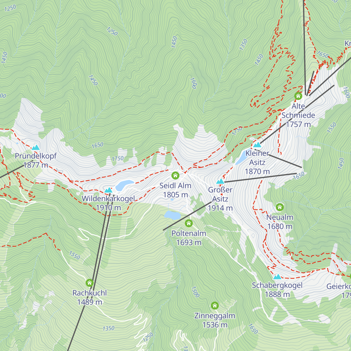 Seidl Alm map