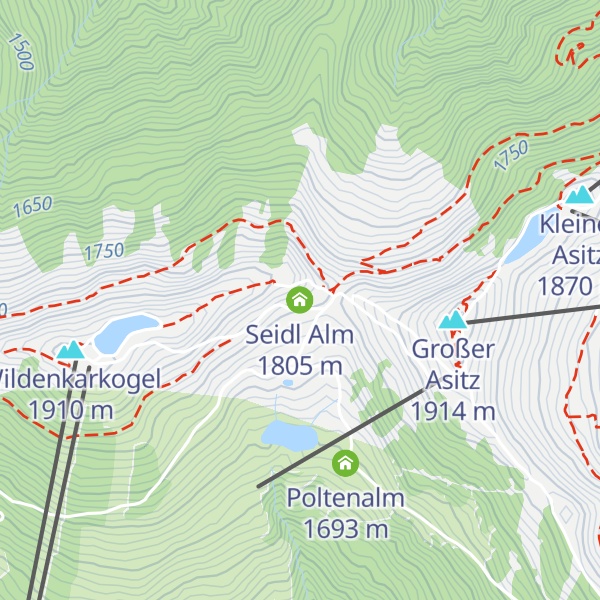 Map of Seidl Alm