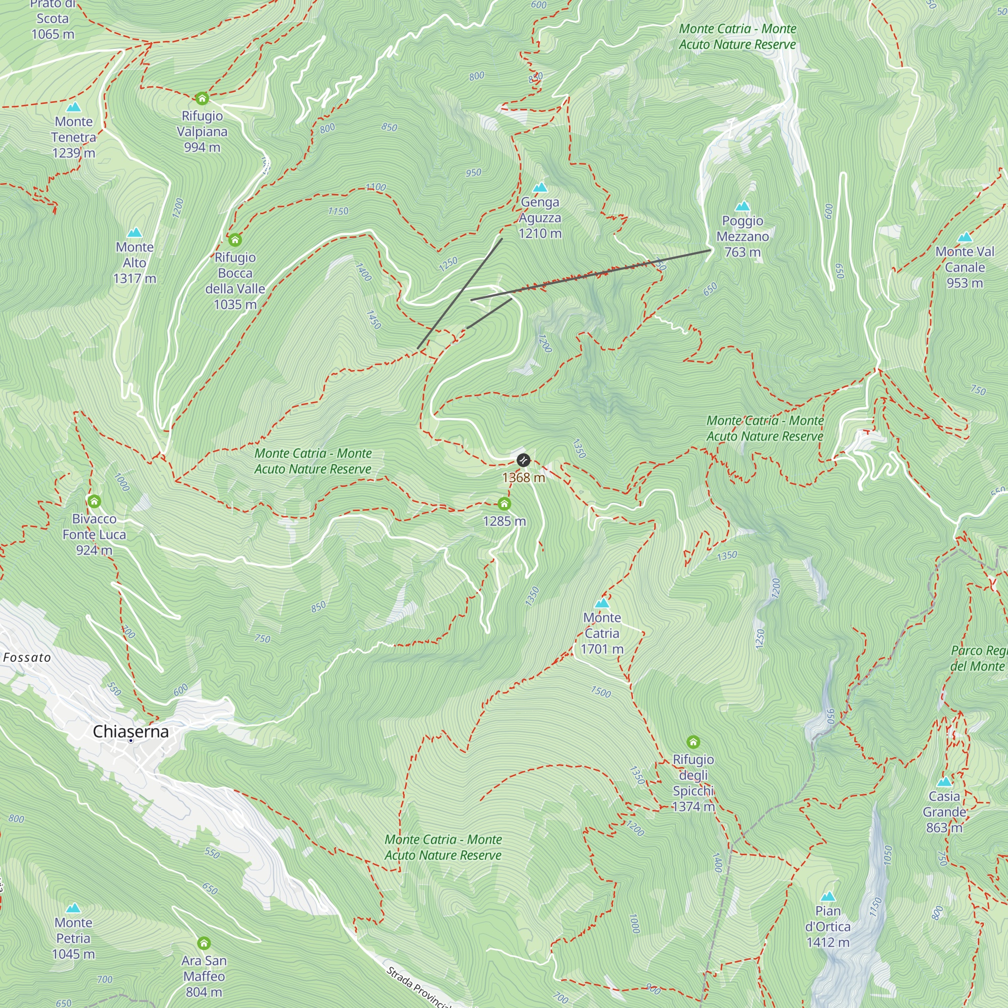 Capanna dei Porci map