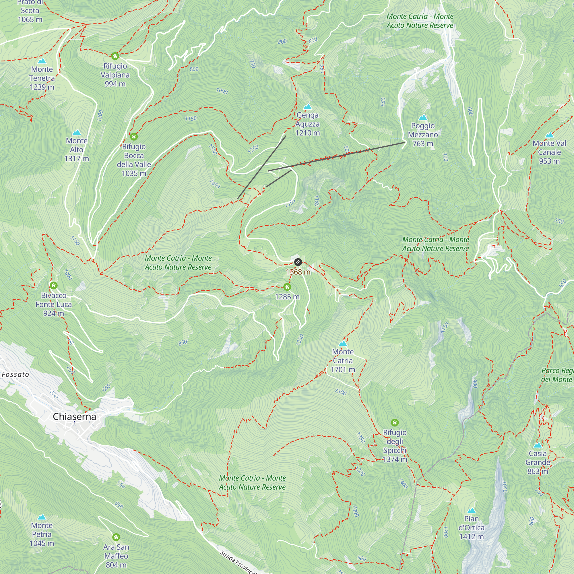 Capanna dei Porci map