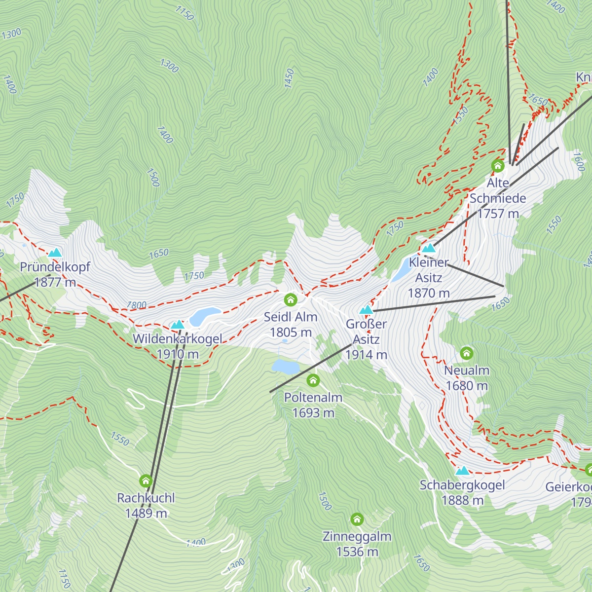 Schönleitenhütte map