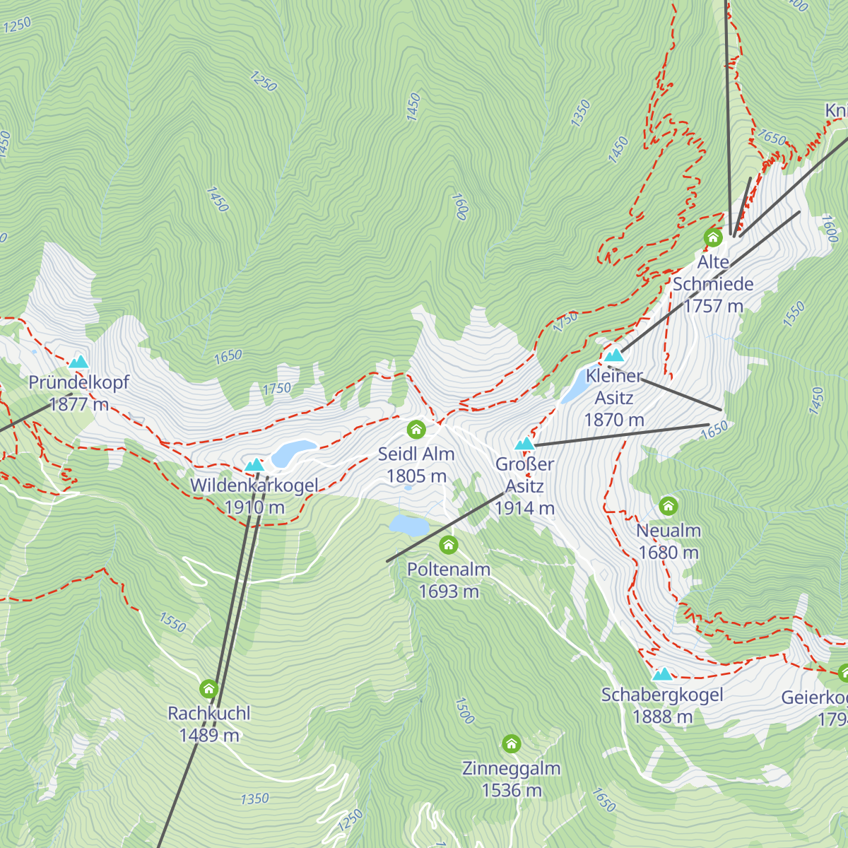 Schönleitenhütte map