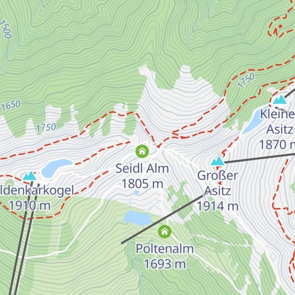 Map of Schönleitenhütte