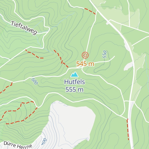 Map of Hutfels