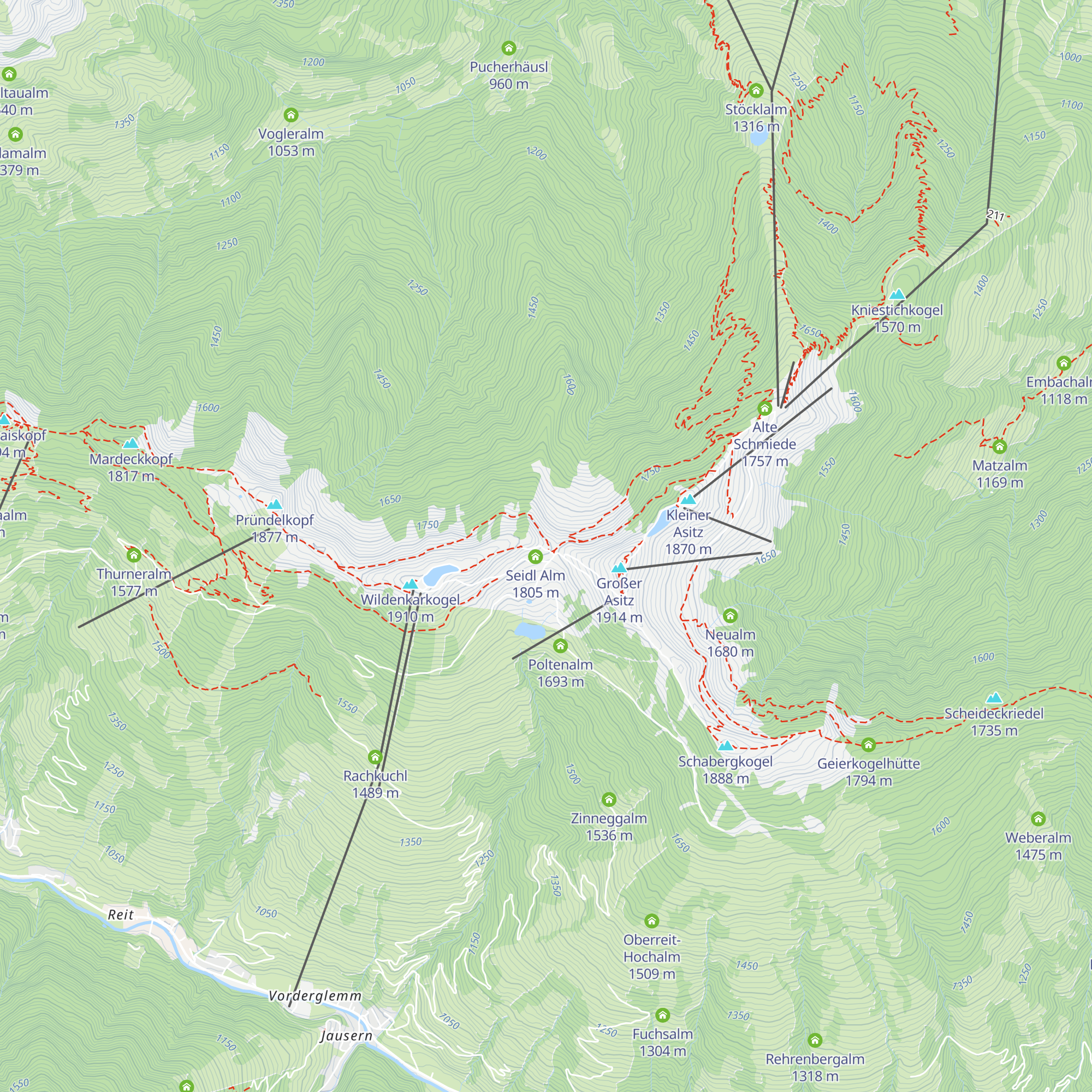 Schanzerhütte map