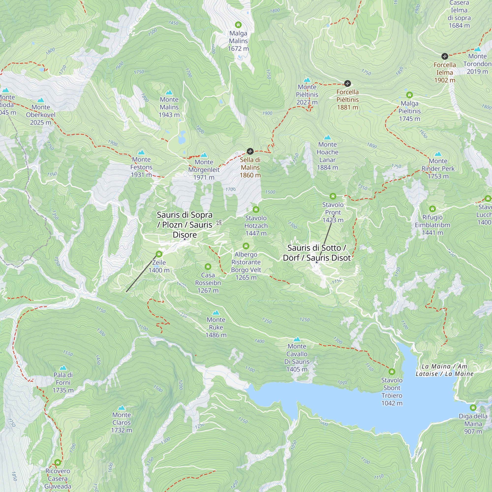 Albergo Ristorante Borgo Velt map