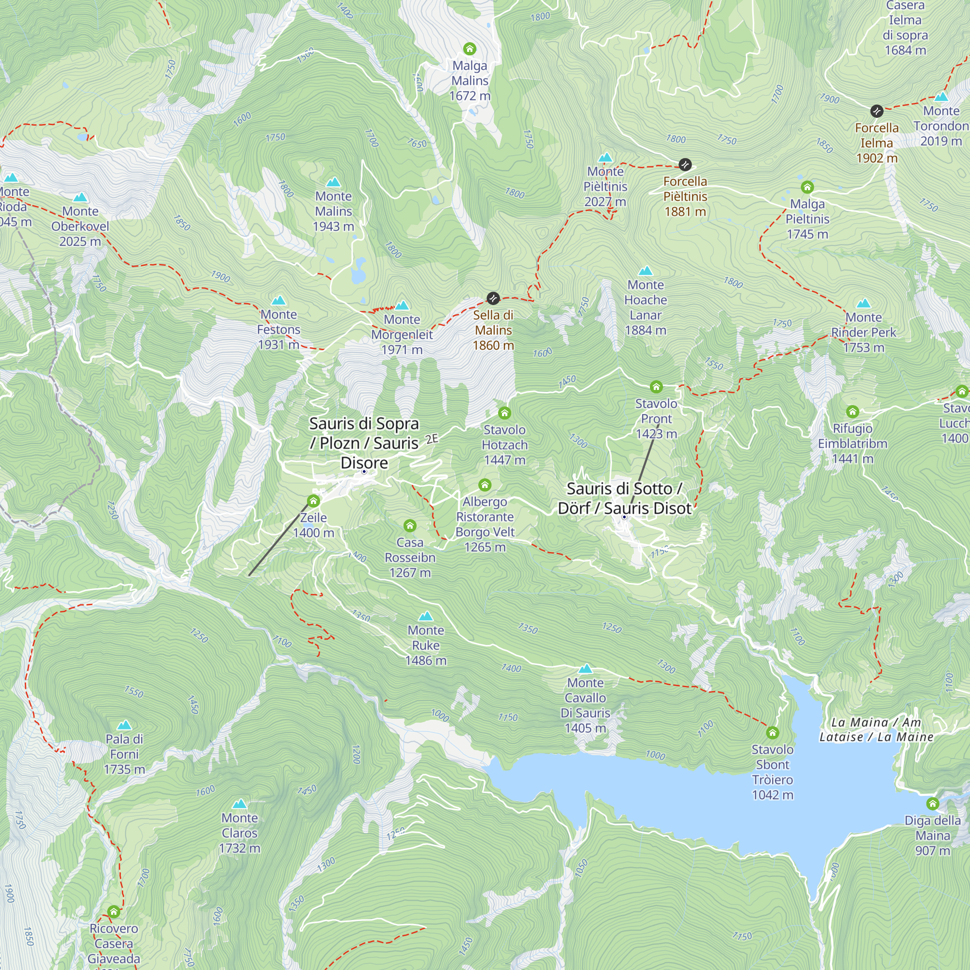 Albergo Ristorante Borgo Velt map