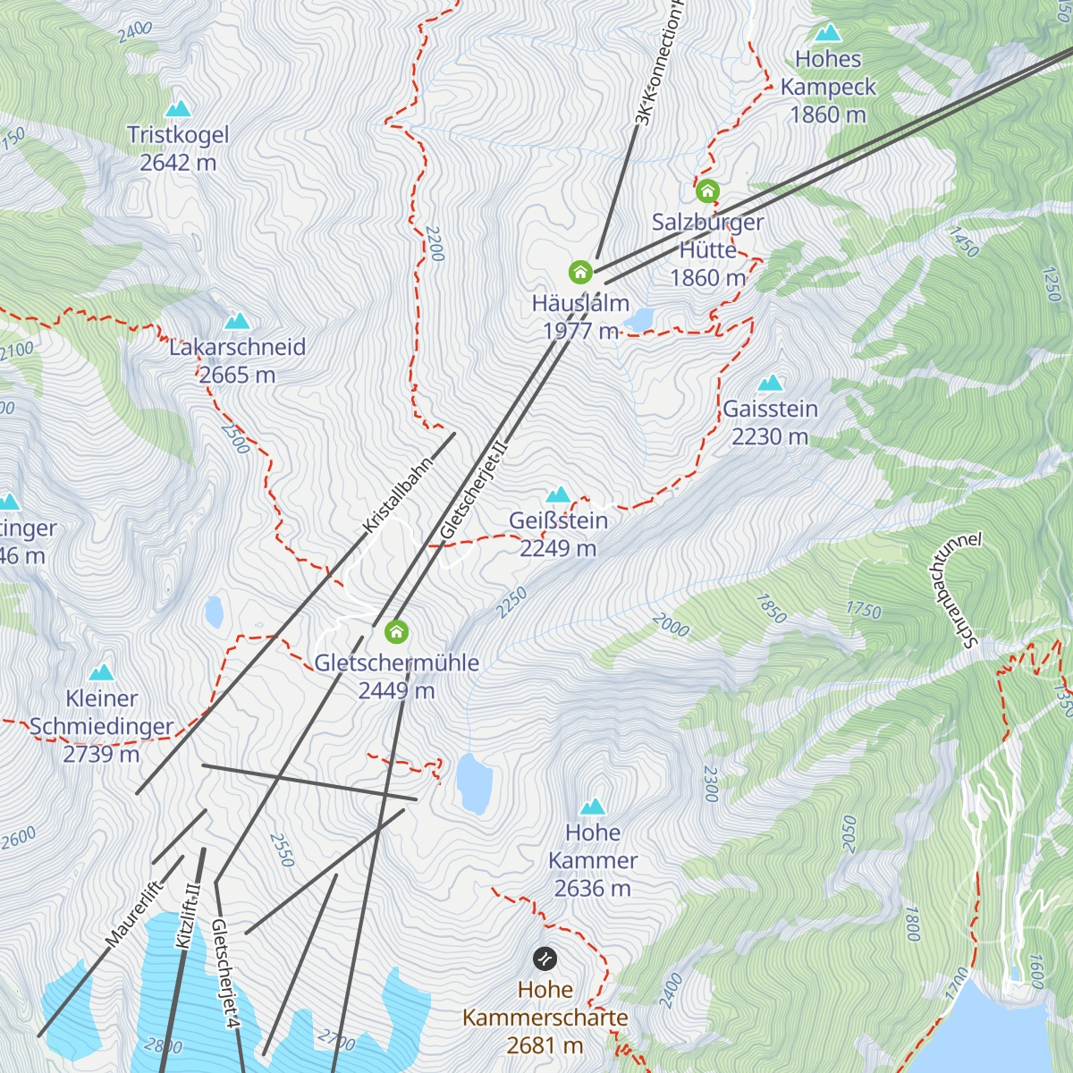 Krefelder Hütte map