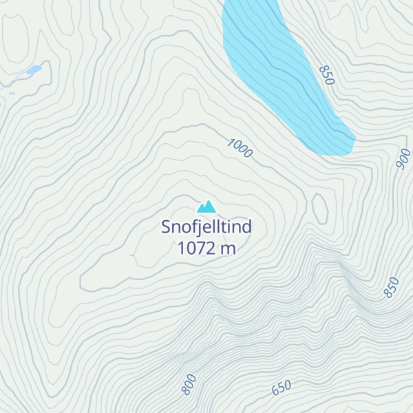 Map of Snofjelltind